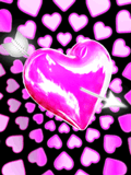 coeur rose